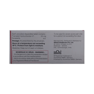Contramal 50 MG Tablet Dt 10