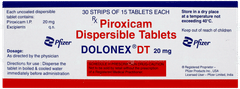 Dolonex Dt 20mg Tablet 15