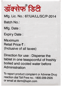 Doxcef Dt Tablet 10 Doxcef Dt Tablet 10