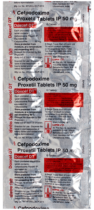 Doxcef Dt Tablet 10