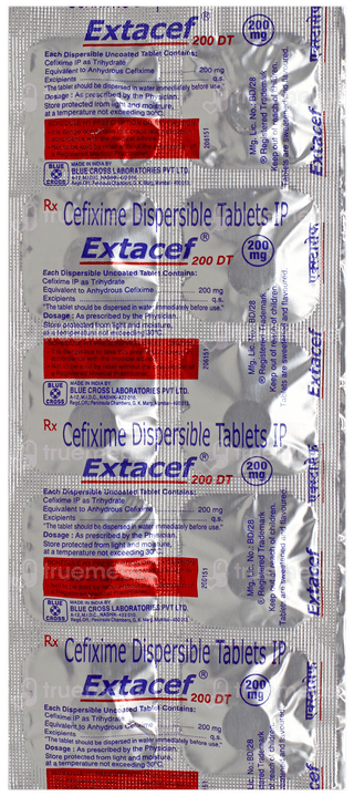 Extacef 200 Dt Tablet 10
