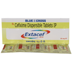 Extacef 50 Mg Tablet Dt 10