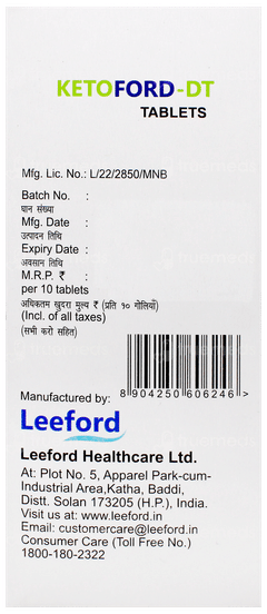 Ketoford Dt Tablet 10