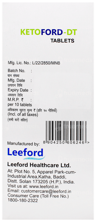 Ketoford Dt Tablet 10