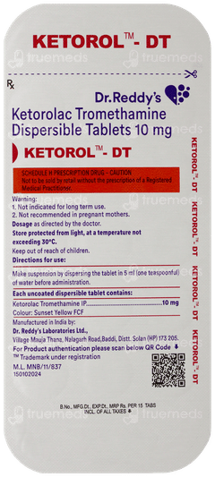 Ketorol Dt Tablet 15