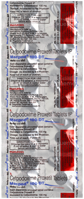 Macpod 100 Dt Tablet 10
