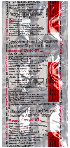 Macpod Cv 50 Dt Tablet 6