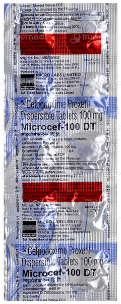 Microcef 100 Dt Tablet 10