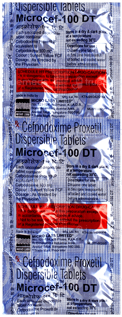 Microcef 100 Dt Tablet 10 Microcef 100 Dt Tablet 10