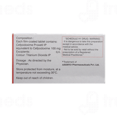 Monocef O 100 Tablet 10 Monocef O 100 Tablet 10
