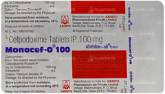 Monocef O 100 Tablet 10 Monocef O 100 Tablet 10