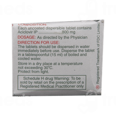 Ocuvir 800 Dt Tablet 5