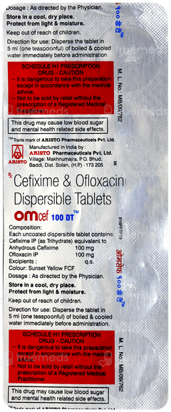 Omcef 100 Dt Tablet 10