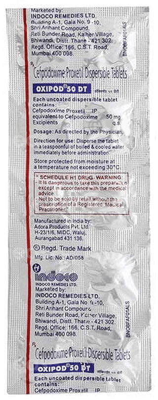 Oxipod 50 Dt Tablet 10