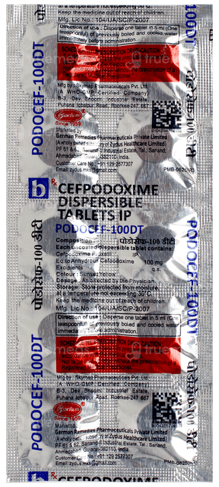 Podocef 100Dt Tablet 10