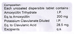 Rz Cv Kid 200/28.5 Mg Tablet Dt 10
