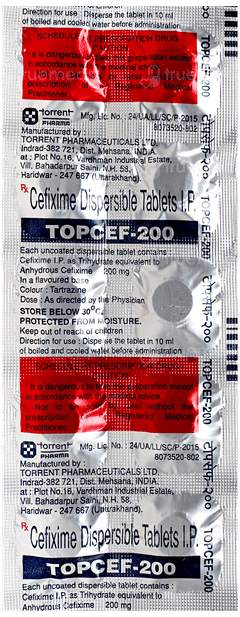 Topcef 200 Tablet 10 Topcef 200 Tablet 10