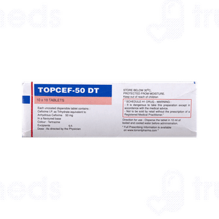 Topcef 50 Dt Tablet 10