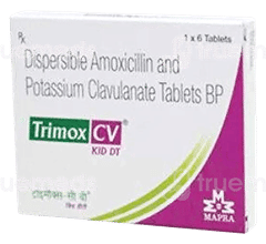 Trimox Cv Kid 200/28.5 Mg Tablet Dt 6