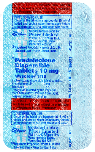 Wysolone Dt 10 Tablet 15