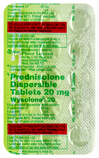 Wysolone Dt 20 Tablet 15