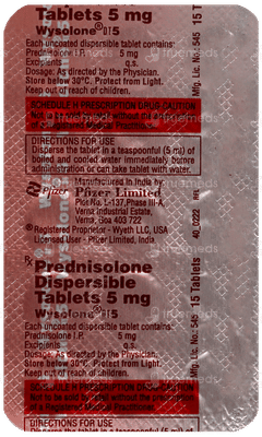 Wysolone Dt 5 Tablet 15