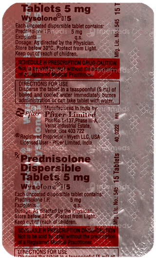 Wysolone Dt 5 Tablet 15