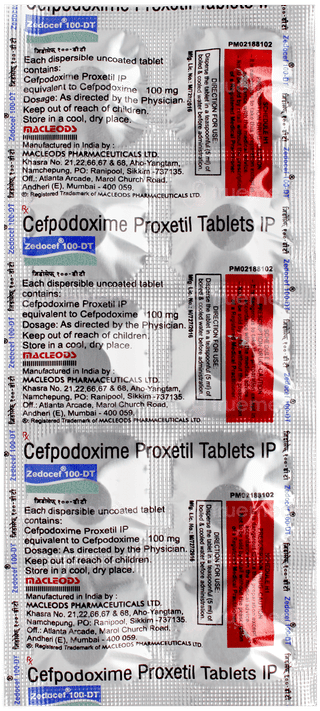 Zedocef 100 Dt Tablet 10