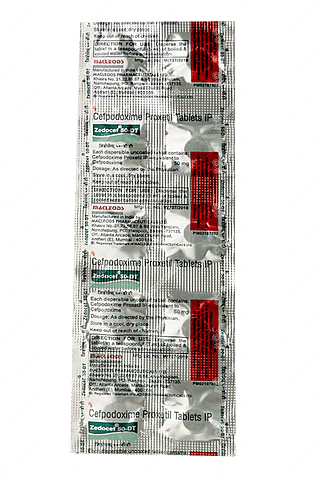 Zedocef 50 MG Tablet Dt 10