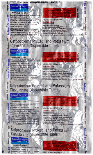 Zedocef Cv 100 Dt Tablet 6
