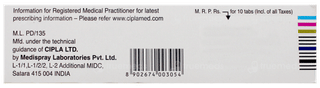 Ziprax 100 Dt Tablet 10