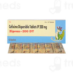 Ziprax 200 Dt Tablet 10