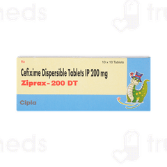 Ziprax 200 Dt Tablet 10