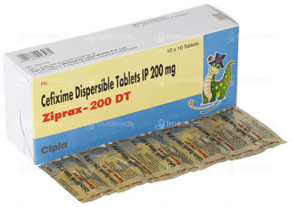 Ziprax 200 Dt Tablet 10