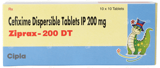 Ziprax 200 Dt Tablet 10