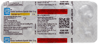 Ketof Dt 10Mg Tablet 10