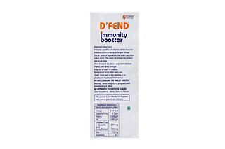 D Fend Immunity Booster Orange Flavour Sugar Free Effervescent Tablet 20