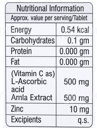 D Fend Immunity Booster Orange Flavour Sugar Free Effervescent Tablet 20