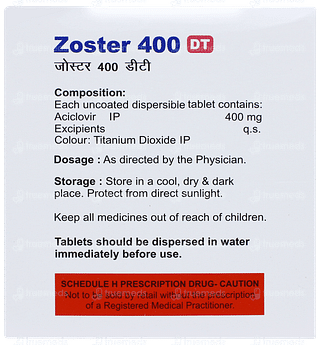 Zoster 400 Dt Tablet 10