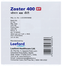Zoster 400 Dt Tablet 10 Zoster 400 Dt Tablet 10
