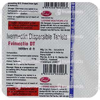 Evimectin 12 MG Tablet Dt 4