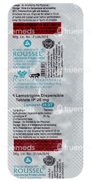 Laminext 25 MG Tablet Dt 10