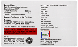 Cefurofic 500 Tablet 10
