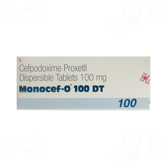 Monocef O 100 Dt Tablet 10 Monocef O 100 Dt Tablet 10