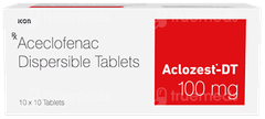 Aclozest Dt 100mg Tablet 10 Aclozest Dt 100mg Tablet 10