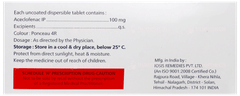 Aclozest Dt 100Mg Tablet 10 Aclozest Dt 100Mg Tablet 10