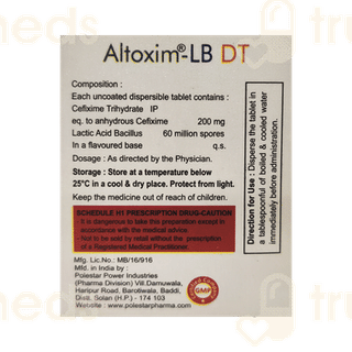 Altoxim Lb 200 Mg/60 M Tablet Dt 10