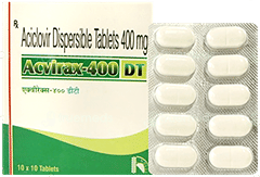 Acvirax 400 Mg Tablet Dt 10