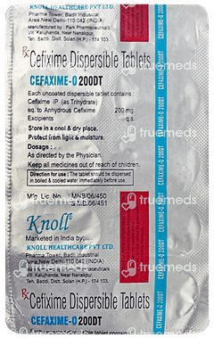 Cefaxime O 200dt Tablet 10 Cefaxime O 200dt Tablet 10