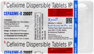 Cefaxime O 200Dt Tablet 10